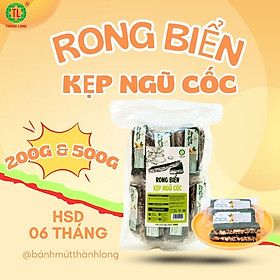 Bánh Rong Biển Kẹp Hạt Dinh Dưỡng Bánh Ăn Kiêng Thành Long Đồ Ăn Vặt Túi 200g/500g