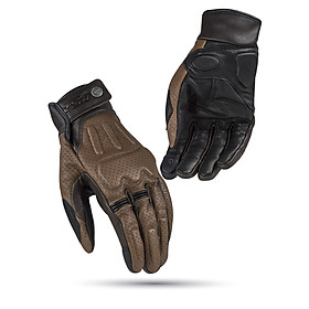  Găng Tay Da Dê Bảo Hộ Lái Moto, Xe Máy LS2 RUST MAN LEATHER DÀI NGÓN - GARA20