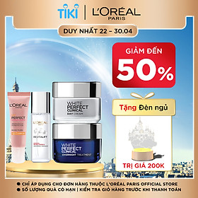 Bộ chăm sóc da dưỡng trắng chuyên sâu làm mờ thâm nám White Perfect Clinical