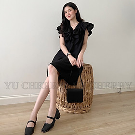 YU CHERRY | Đầm Ruffle Neck Tank Dress YD147