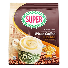 Cà phê trắng Super White Coffee 3 in 1 - Brown Sugar Đường Nâu