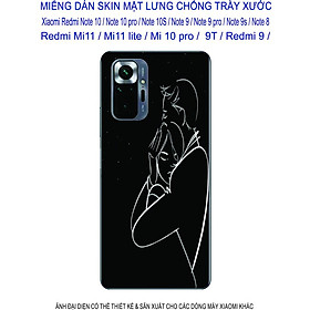 Miếng Dán Skin 3D dành cho Xiaomi Redmi note 10 / note 10pro / note 10s/ note 9/ note 9pro/ note 8/ mi 11/ mi 11lite/ mi 10pro