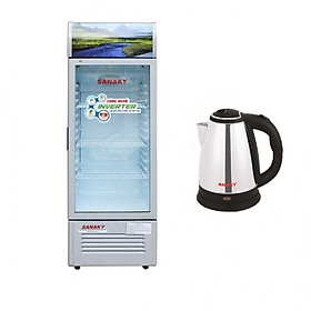 Mua Tủ Mát Inverter Sanaky VH-258K3 (250L) + Tặng 1 Ấm Đun Nước Siêu Tốc Sanaky- Hàng Chính Hãng