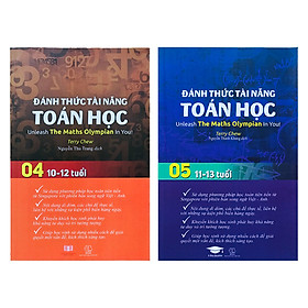 Sách Đánh Thức Tài Tăng Toán Học 4 Và 5 ( Combo 2 Cuốn ) - Bộ Sách Toán Song Ngữ Việt Anh Giúp Trẻ Vừa Học Toán Vừa Ôn Luyện Tiếng Anh Theo Chương Trình Toán Song Ngữ Singapore - Toán Lớp 4, Toán Lớp 5, Toán Lớp 6 - Á Châu Books, Bìa Cứng, In Màu