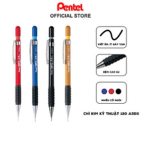 Chì kim kỹ thuật Pentel 120 A3 Dx| Mechanical Pencil | 4 Cỡ Ngòi 0.3mm-0.5mm-0.7mm-0.9mm