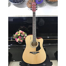 Mua Đàn guitar acoustic MKR1  màu vân gỗ   size 4  vân gỗ  kèm bao da  1 bộ dây