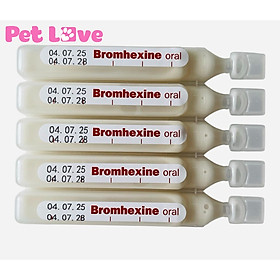 Siro Bromhexine giảm ho, long đờm trên chó mèo (Vemedim, mẫu mới)