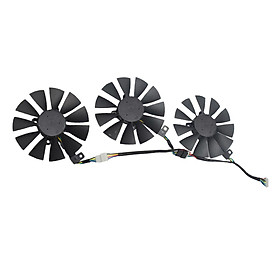 3x Computer Graphics Card Cooling Fan for ASUS Strix GTX 980ti GTX 1060