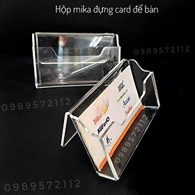 Mua Hộp đựng card visit mika dày 2mm.để bàn làm việc