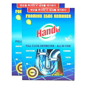 Bộ 2 Gói bột thông cống Hando 100g xuất khẩu cực mạnh - an toàn cho đường ống