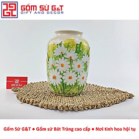 Mua Lọ hoa dáng thạp vẽ cúc họa mi Gốm Sứ G&T
