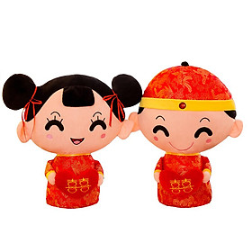 Gấu bông cặp đôi cô dâu chú rể (50 cm) TNB203