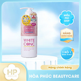 Sữa Tắm Dưỡng Trắng Da Toàn Thân White Conc Hoa Anh Đào White Conc Body Shampoo Cii Sakura (Chai 600ML)