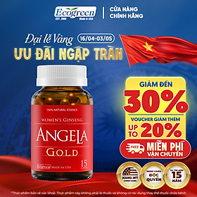 [Hộp 15v] Viên Uống ANGELA GOLD Hỗ Trợ Sức Khỏe, Sắc Đẹp Và Sinh Lý Nữ