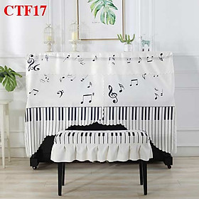 Mua Khăn phủ đàn PIANO CÁT TƯỜNG  CTF17 khăn giúp trang trí và bảo vệ đàn tối đa  thiết kế NỐT NHẠC sinh động đáng yêu x 1 bộ