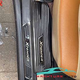 ỐP BẬC CỬA, NẸP BƯỚC CHÂN TRONG NGOÀI XPANDER VÂN CARBON 2018 - 2022