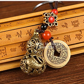 Mua Móc khoá hồ lô cá chép và xu ngũ đế Tài Lộc dư dả