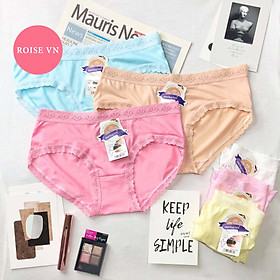 Combo 10 quần lót cotton viền ren thái