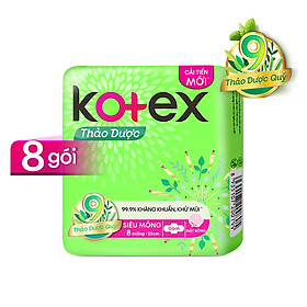 Băng vệ sinh Kotex thảo dược combo 8 gói