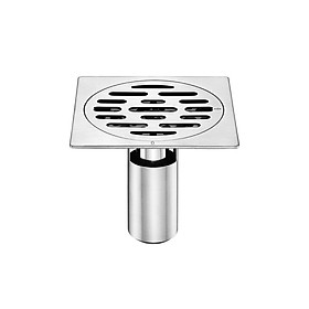 Phễu ga thoát sàn ngăn mùi hôi thoát nước nhanh inox 304 mặt mờ HIWIN FD-4320S