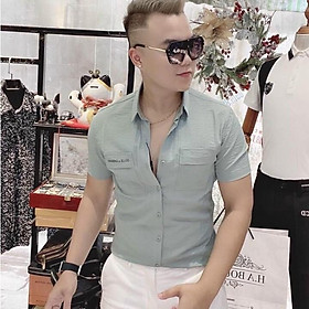 Áo sơ mi nam dài tay chất đũi không nhăn dáng ôm body nhiều mẫu TINA ms62