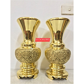 Mua Đôi lọ lục bình bằng đồng cao 36cm