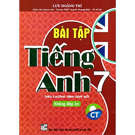 Sách Bài Tập Tiếng Anh Lớp 7 - Chân trời sáng tạo (Không đáp án)