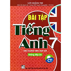 Hình ảnh sách Bài Tập Tiếng Anh Lớp 7 - Chân trời sáng tạo (Không đáp án)