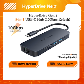 Mua HUB chuyển đổi HyperDrive Next 8 in 1 PORT USB-C cho Macbook/ Laptop – Truyền tải dữ liệu nhanh HD4004GL - Hàng Chính Hãng