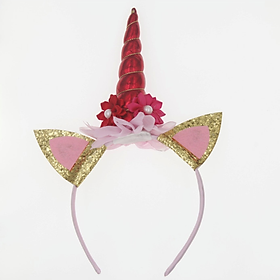 Bờm tóc Unicorn Halloween đính hoa