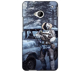 Ốp lưng dành cho điện thoại HTC M7 hình PUBG Mẫu 15