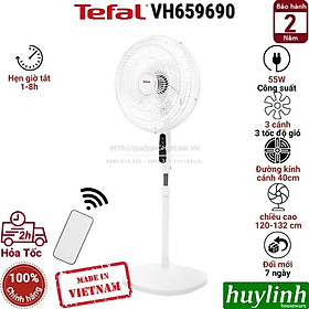 Quạt đứng Turbo Life Tefal VH659690 - 55W - Có Remote - Sản xuất tại Việt Nam - Hàng chính hãng