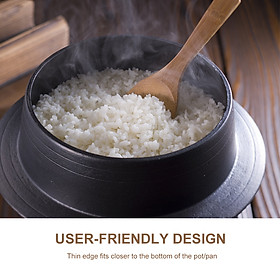 Wenge Rice Scoop Nonstick Rice Spoon Rice Paddle Heat Resistant Natural Wooden Cooking Utensil Kitchen Rice Serving