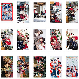 Lomo card BTS đón Giáng sinh Noel