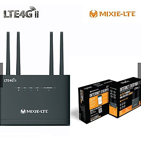 Phát wifi từ sim 4G MIXIE LTE4G hỗ trợ 32 user phát sóng cực xa - nguồn trực tiếp 12V (Đen) HÀNG NHẬP KHẨU