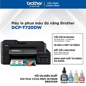 Máy in phun màu đa năng Brother DCP-T720DW - Hàng chính hãng