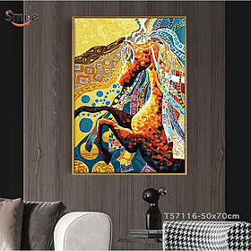 Mua Tranh tô màu theo số Smile FMFP trừu tượng ngựa phi nước đại đã căng khung 50x70cm T57116