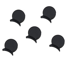 Set of 5 Black 9mm/0.35'' Rubber Clarinet Thumb Rest Cushion Protector Comfortable