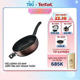 Chảo chiên sâu lòng Tefal Day By Day G1436606 28cm - Lớp phủ Titanium nonstick mang lại khả năng chống dính tuyệt vời và độ bền vượt trội - Hàng chính hãng