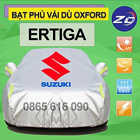 Bạt trùm xe ô tô Suzuki Ertiga vải dù oxford cao cấp áo trùm che phủ xe hơi, bạc phủ xe ô tô chống nóng,mưa,bụi