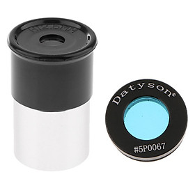 Telescope Eyepiece Lens H12.5mm 0.965 Inch for Astronomy & Blue Color Filter