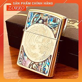 Mua Vỏ Hột Quẹt Bật Lửa Xăng Đá Zorro Z92057B Khảm Trai Họa Tiết Phượng Hoàng Sải Cánh Tượng Trưng Cho Sự Uy Quyền Trường Tồn Vĩnh Cửu