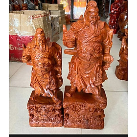 Mua Tượng điêu khắc quan công trấn ải bằng gỗ hương cao 20 cm