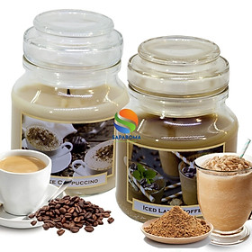 Combo 2 Hũ nến thơm Bartek Coffee and Spices 130g QT06647- cà phê capuchino, trang trí, thơm phòng, thư giãn, Hỗ trợ khử mùi