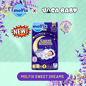(New) Tã bỉm QUẦN Molfix Sweet Dream siêu cao cấp với tinh dầu oải hương lavender cho bé size M