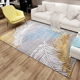 Thảm Trang Trí Phòng Khách Và Sofa Lông Ngắn BA012 - Blue Art (160 x 230 cm)