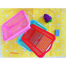 Mua Rổ Nhựa Chữ Nhật Nhiều Màu Nhựa Chất Lượng Đa Năng Tiện Dụng Size 20cm x 13cm