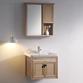 Mua Bộ tủ Lavabo nhựa và carbon chịu nước Eurolife BLV-NC04 kháng nước chống ẩm chống bám bẩn  tạo khuẩn (Nâu gỗ)