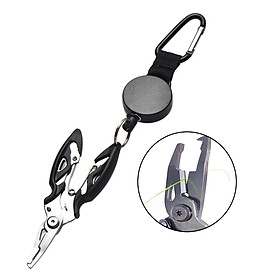 2 Pieces Fishing Pliers Fishing Accessories Tool Saltwater Resistant Scissors Braid Line Cutter