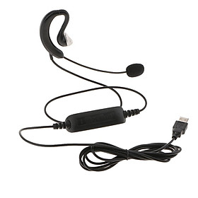 USB Call Center Telephone Headphone with Noise Cancelling Monaural Headset